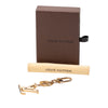 Louis Vuitton Gold Plated LV Facettes Bag Charm and Key Holder Secondhand