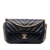 Chanel Mini Rectangular Chevron Lambskin Chain Around Flap Secondhand