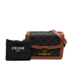 Celine Teen Triomphe Coated Canvas and Calfskin Triomphe Crossbody Secondhand