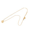 Dior Gold Plated Strass CD Logo Pendant Necklace Secondhand
