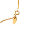 Chanel Gold Plated Faux Pearl Logo Round Pendant Necklace Secondhand