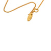 Chanel Gold Plated Faux Pearl Logo Round Pendant Necklace Secondhand