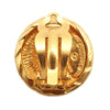 Secondhand Chanel CC Gold Plated Round Clip On Earrings