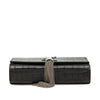Saint Laurent Small Croc Embossed Leather Monogram Kate Tassel Crossbody Secondhand