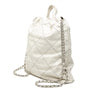 Chanel Large Quilted Shiny Calfskin 22 Backpack Secondhand