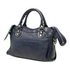 Balenciaga Mini Goatskin Motocross Classic Metallic Edge City Satchel Secondhand
