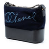 Secondhand Chanel Medium Wool Paris Hamburg Embroidered Gabrielle Hobo