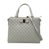 Ferragamo Quilted Leather Vara Bow Tracy Satchel Secondhand