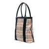 Burberry Haymarket Check Coated Canvas Vertical Tote Secondhand