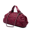 Chanel CC Quilted Crinkled Calfskin Ultra Stitch Bowling Bag Secondhand