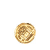 Chanel Gold Plated 31 Rue Cambon Round Brooch Secondhand