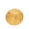 Chanel Gold Plated 31 Rue Cambon Round Brooch Secondhand