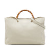 Gucci Large Calfskin Bamboo Shopper Satchel Secondhand