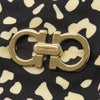 Ferragamo Nylon Leopard Print Double Gancini Tote Secondhand