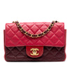 Chanel Mini Rectangular Classic Tricolor Lambskin Single Flap Secondhand