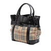 Burberry Haymarket Check Coated Canvas Satchel Secondhand