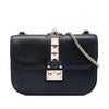 Secondhand Valentino Small Leather Rockstud Glam Lock Crossbody
