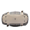 Secondhand Burberry Smoke Check Coated Canvas Northfield Satchel