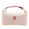 Hermès Large Toile Bride A Brac H Pavillon Case Secondhand