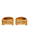 Hermès Gold Plated Enamel Cloisonne Clip On Earrings Secondhand