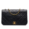 Chanel CC Quilted Lambskin Full Single Flap Secondhand