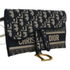 Dior Oblique Canvas Embroidered Saddle Slim Belt Pouch Secondhand