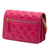 Chanel Mini CC Quilted Lambskin Pearl Samba Wallet On Chain Secondhand