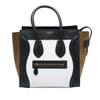 Celine Micro Tricolor Calfskin and Suede Luggage Tote Secondhand