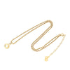 Dior Gold Plated Strass Round Pendant Necklace Secondhand
