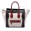 Celine Mini Tricolor Canvas and Leather Luggage Tote Secondhand