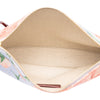 LOEWE Paulas Ibiza Canvas Rose Print Clutch Secondhand