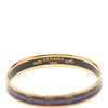 Secondhand Hermès Narrow Horse Horseshoe Cloisonne Enamel Bangle 62