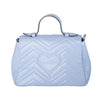 Secondhand Gucci Gg Marmont Small Top Handle Pastel Blue Matelassé Leather Bag