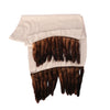 Secondhand Collection Privée Beige Cashmere Mink Fur-Trim Scarf