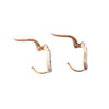 Art Deco Two-Tone Gold Diamond Dormeuse Earrings - '30s