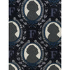 Gianfranco Ferré Blue Cameo Printed Silk Tie - '90s Second hand