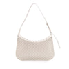 Bottega Veneta Brushed Calfskin Intrecciato Cradle Fold Over Shoulder Bag Secondhand