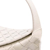 Bottega Veneta Brushed Calfskin Intrecciato Cradle Fold Over Shoulder Bag Secondhand