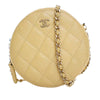 Chanel CC Quilted Caviar Round Clutch With Chain Secondhand
