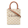 Celine Mini Triomphe Coated Canvas Vertical Cabas Satchel Secondhand