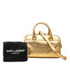 Secondhand Saint Laurent Toy Metallic Leather Classic Duffle Satchel