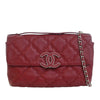 Chanel Quilted Calfskin Double Stitch Hamptons Clutch with Chain Secondhand
