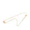Dior Gold Plated CD Strass Pendant Necklace Secondhand