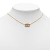 Dior Gold Plated CD Strass Pendant Necklace Secondhand