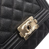 Chanel Quilted Caviar North South Boy Flap Secondhand