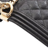 Chanel Quilted Caviar North South Boy Flap Secondhand