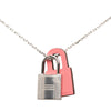 Hermès Palladium Plated and Swift O Kelly Pendant Necklace Secondhand