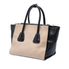 Prada Bicolor Glace Calf Twin Pocket Double Handle Satchel Secondhand
