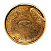 Secondhand Chanel Gold Plated CC Round Brooch