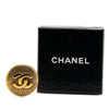 Secondhand Chanel Gold Plated CC Round Brooch